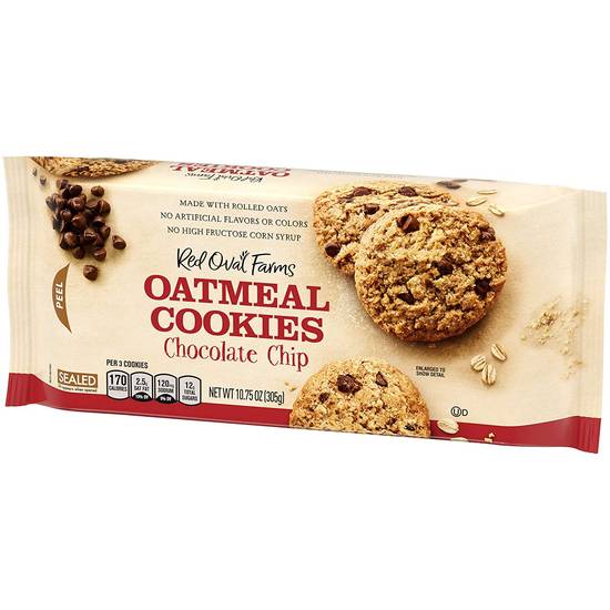 Order Red Oval Farms Oatmeal Chocolate Chip Cookies food online from Deerings Market store, Traverse City on bringmethat.com