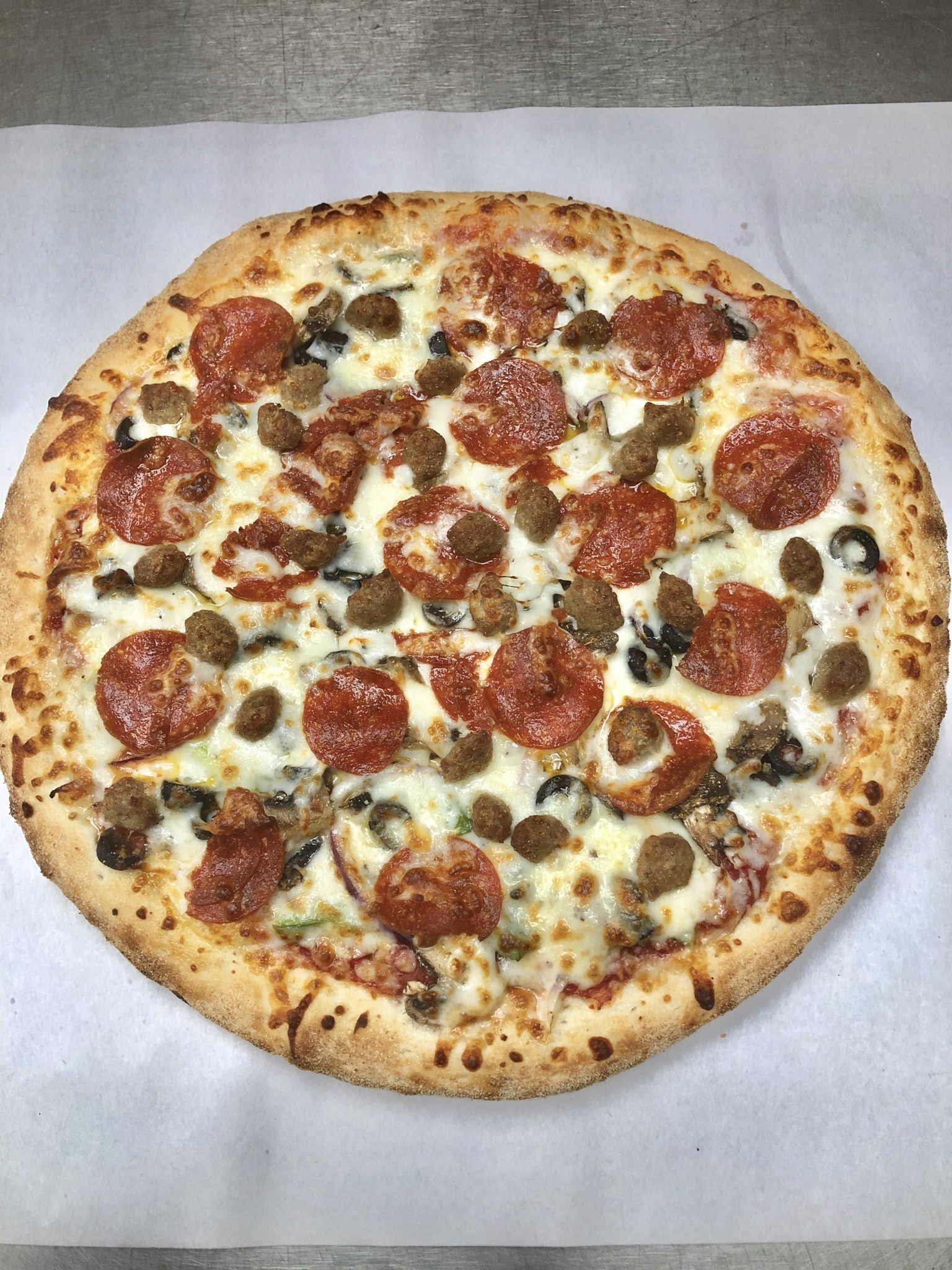 Order The Meal Buster Pizza food online from Pizza Boli's - Riviera Beach store, Pasadena on bringmethat.com