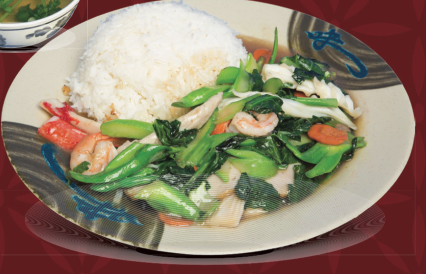 Order 76. Seafood Over Steam Rice food online from Kim Chuy Restaurant store, Los Angeles on bringmethat.com