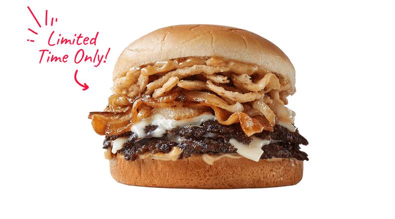 Order French Onion Steakburger food online from Freddy Frozen Custard And Steakburgers store, Colorado Springs on bringmethat.com