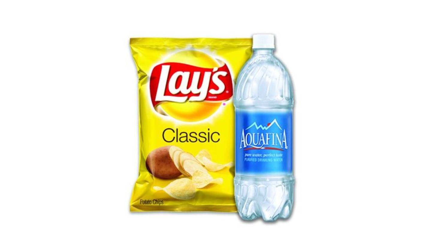 Order Combo Up Chips & Bottled Water (Aquafina) - Combo Up Chips & Bottled Water (Aquafina) food online from Papa Gino store, Concord on bringmethat.com