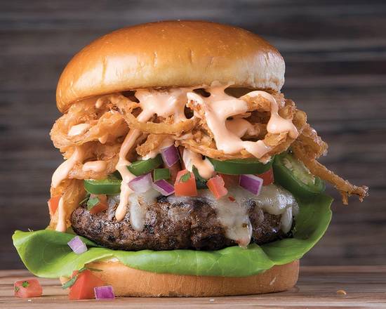 Order Voodoo Burger  food online from Fox & Hound store, Southaven on bringmethat.com