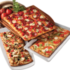 Order Roasted Veggies with Mozzarella Flatbread food online from Round Table Pizza store, Tracy on bringmethat.com