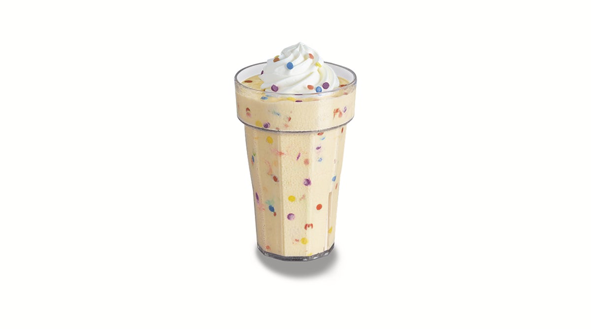 Order Jr. Cake Batter Milk Shake  food online from Dennys Restaurant store, Houston on bringmethat.com