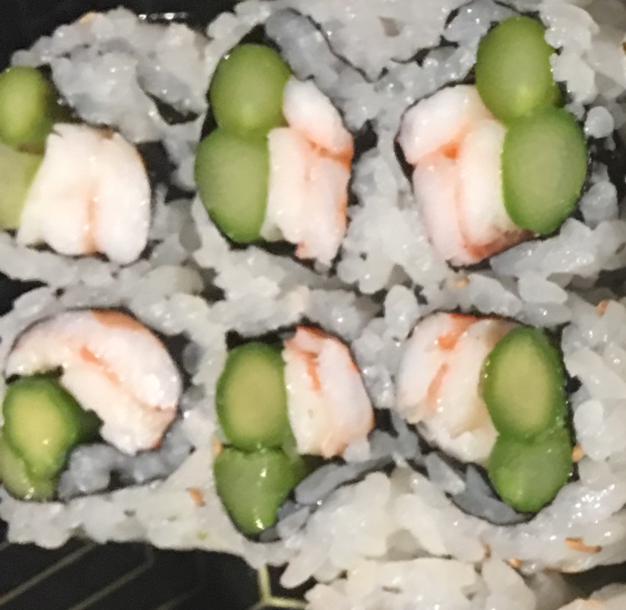 Order Rock Shrimp Asparagus Roll food online from Soho Sushi store, New York on bringmethat.com