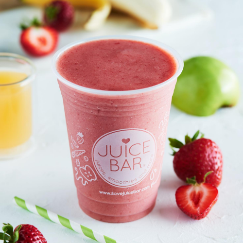 Order Strawberry Smoothie food online from I Love Juice Bar store, Dallas on bringmethat.com