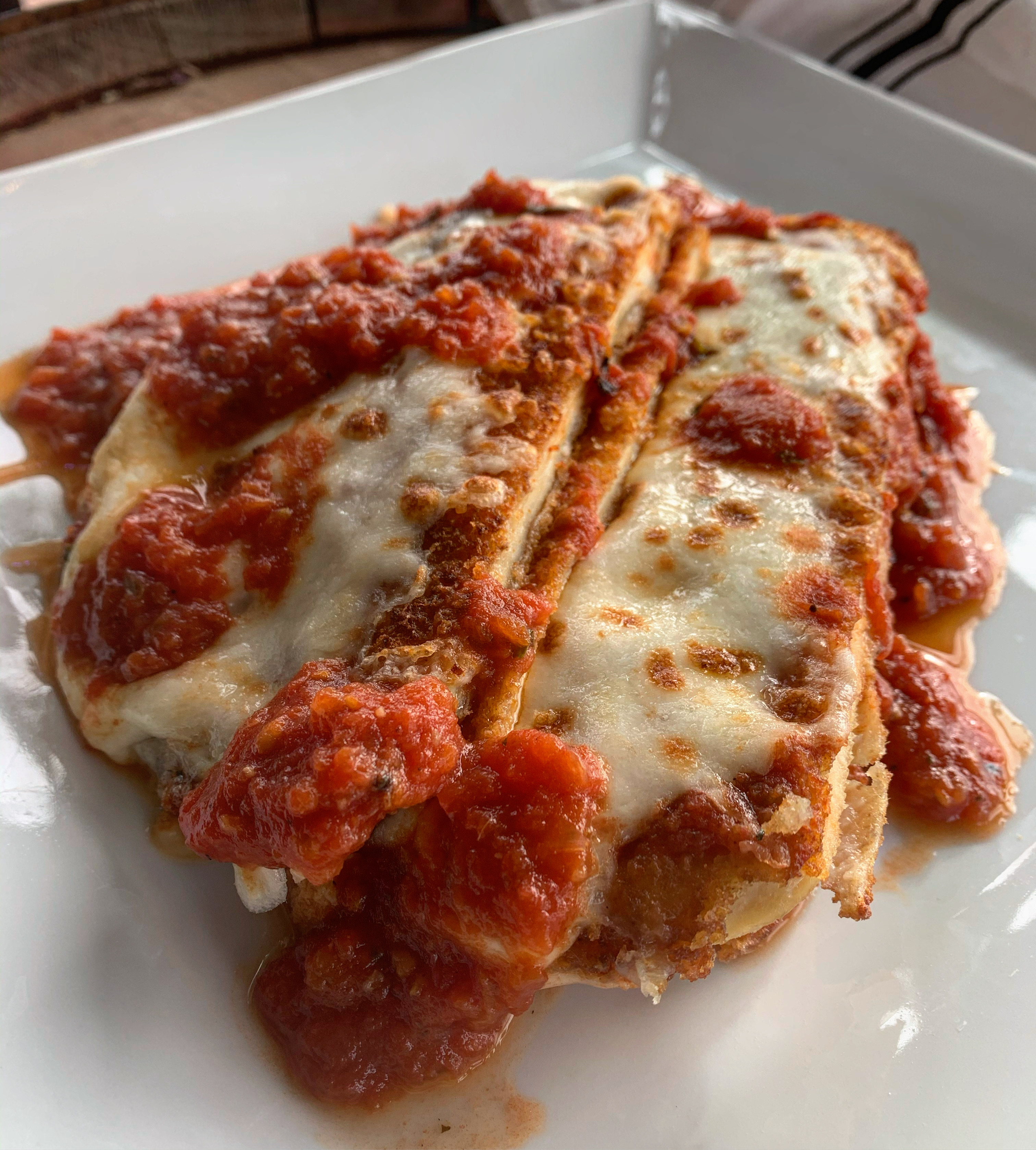 Order Pollo Parmigiana food online from Panini Grill store, Freehold on bringmethat.com