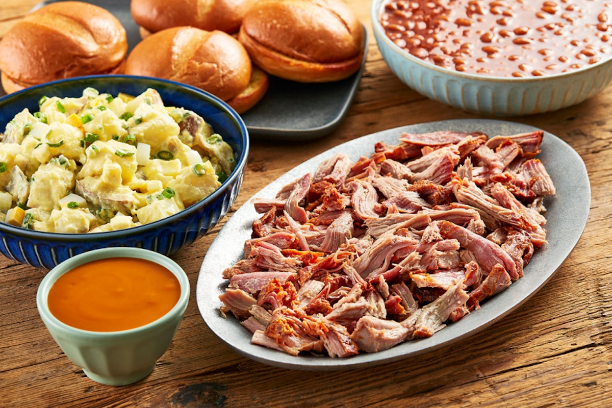 Order Pulled Pork by the Pound food online from Libby's BBQ store, Suffolk on bringmethat.com