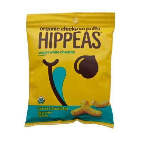 Order Hippeas Organic Chickpea Puffs White Cheddar 1.5oz food online from 7-Eleven store, West Hollywood on bringmethat.com