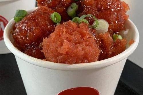 Order Spicy Tuna Mini Bowl food online from Soho Sushi Burrito store, Las Vegas on bringmethat.com