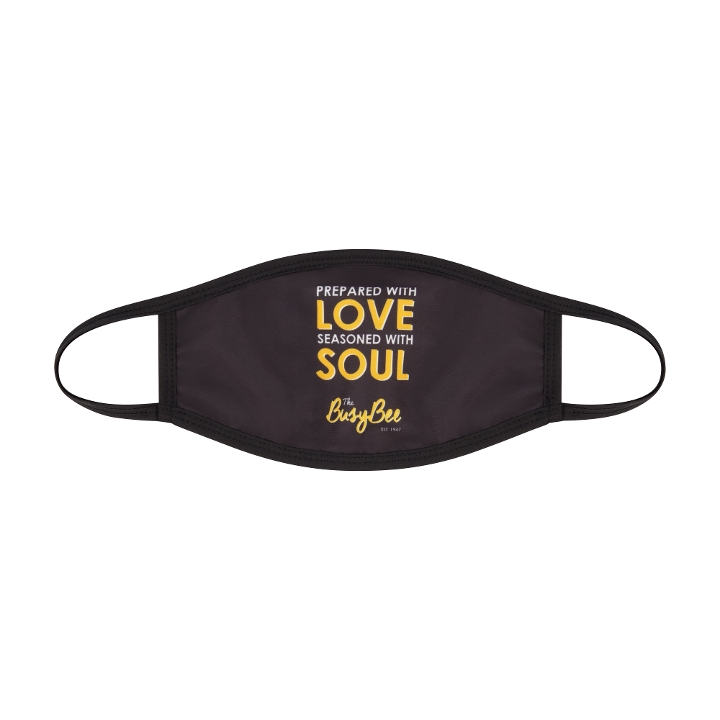 Order "w/Love Seasoned, w/Soul" Face Mask food online from Busy Bee Cafe store, Atlanta on bringmethat.com