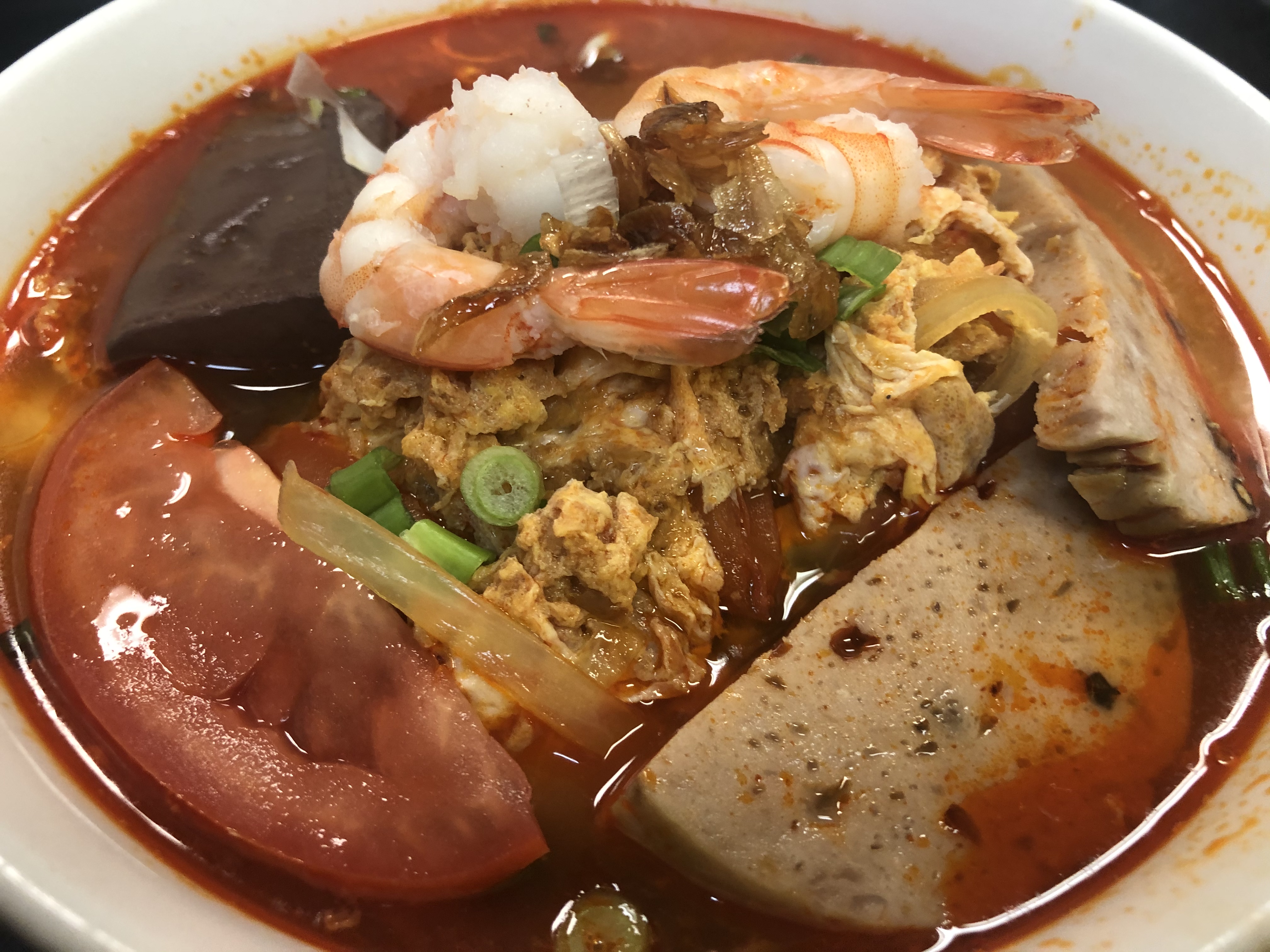 Order 34. Shrimps, tomato, tofu soup (Bún Riêu) food online from Saigon House store, San Leandro on bringmethat.com