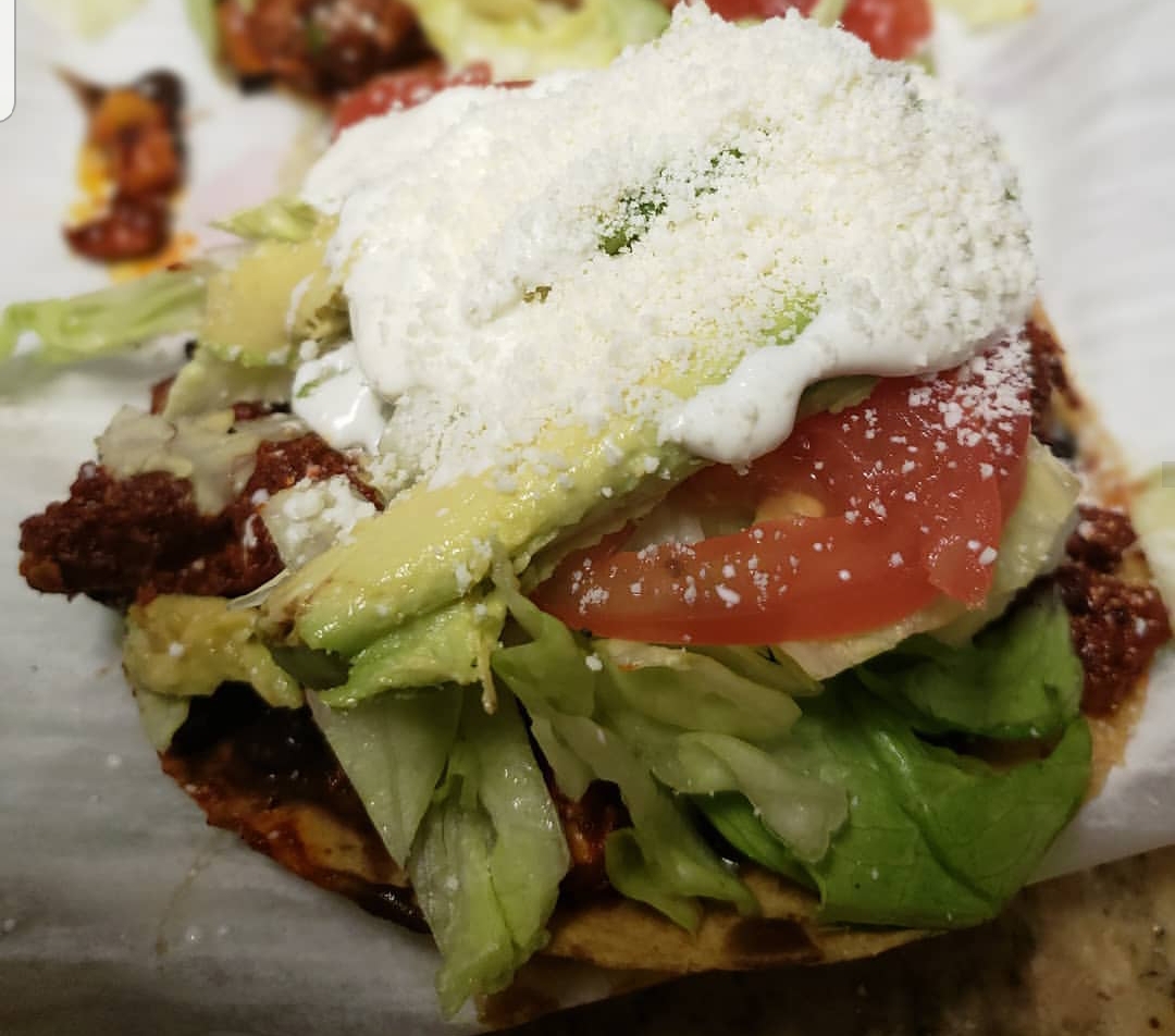 Order Tostada food online from Delicias Arellano store, Rye on bringmethat.com