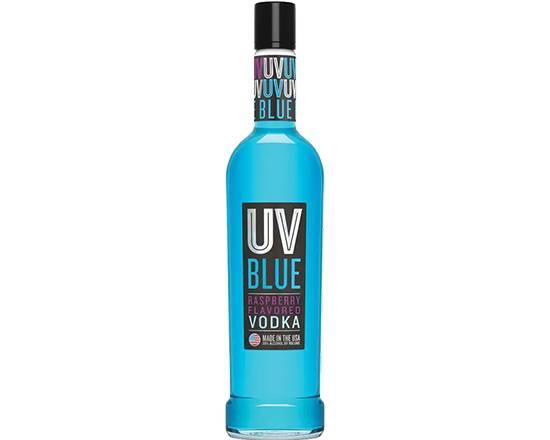 Order UV Blue Raspberry Vodka, 750mL liquor (30% ABV) food online from Samco Food Store store, Bakersfield on bringmethat.com