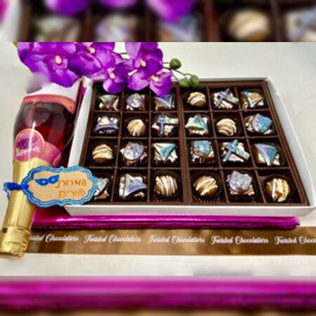 Order Purim truffle box gift set food online from Twisted Gourmet Chocolates store, Passaic on bringmethat.com