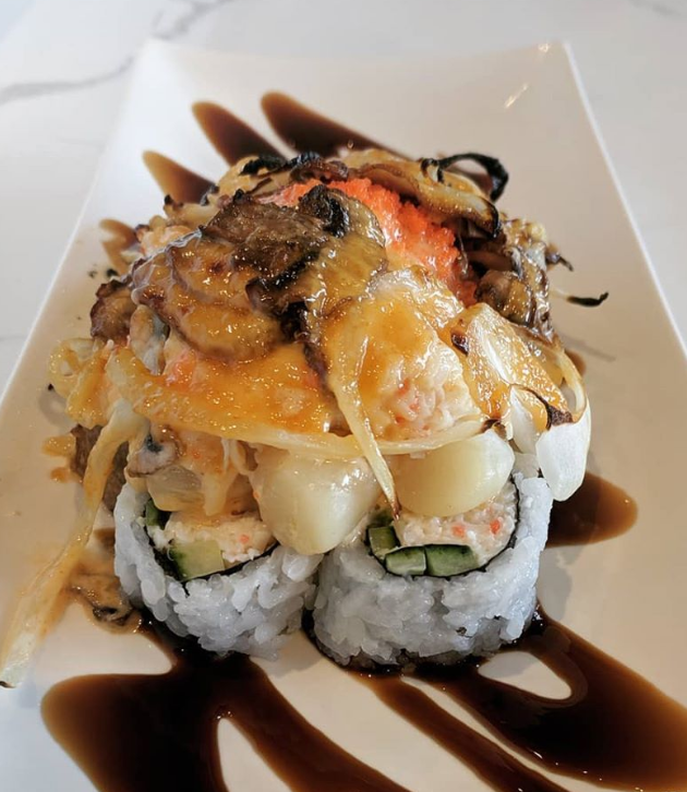 Order Baked Scallop Dynamite Roll  food online from Oka Sushi store, Fountain Hills on bringmethat.com