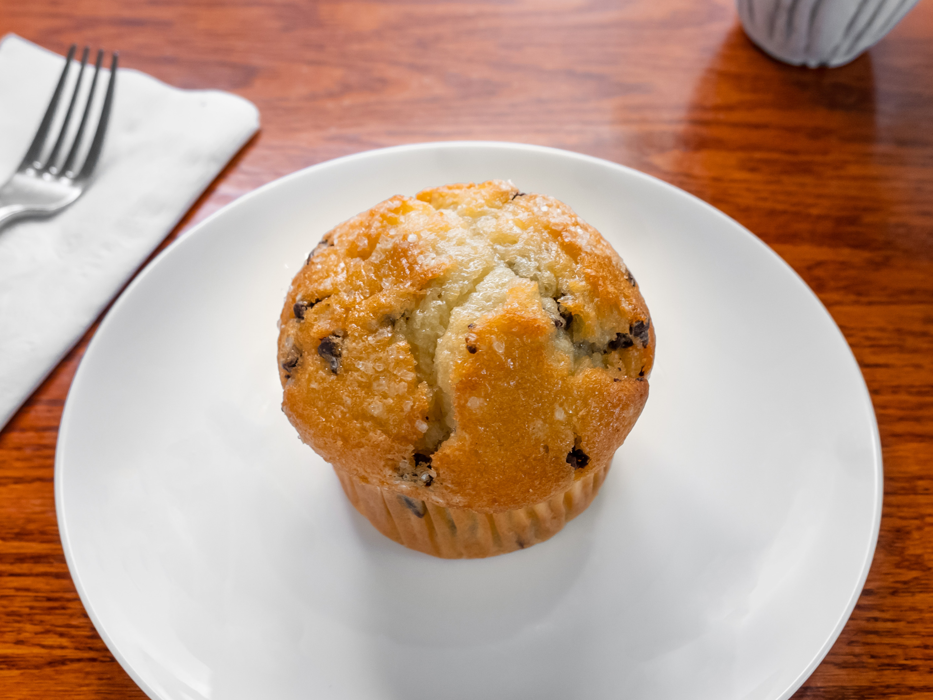 Order Chocolate Chip Muffin food online from Mt. Airy Breakfast & Lunch store, Philadelphia on bringmethat.com