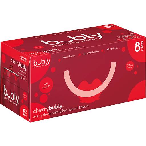 Order Bubly Cherry Sparking Water (8PK 12 OZ) 124515 food online from Bevmo! store, Chico on bringmethat.com