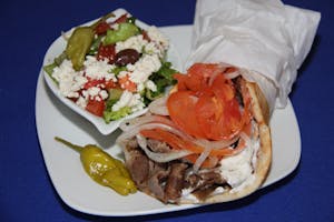 Order    Gyros Sandwich food online from Zorbas Fine Greek Cuisine store, Albuquerque on bringmethat.com