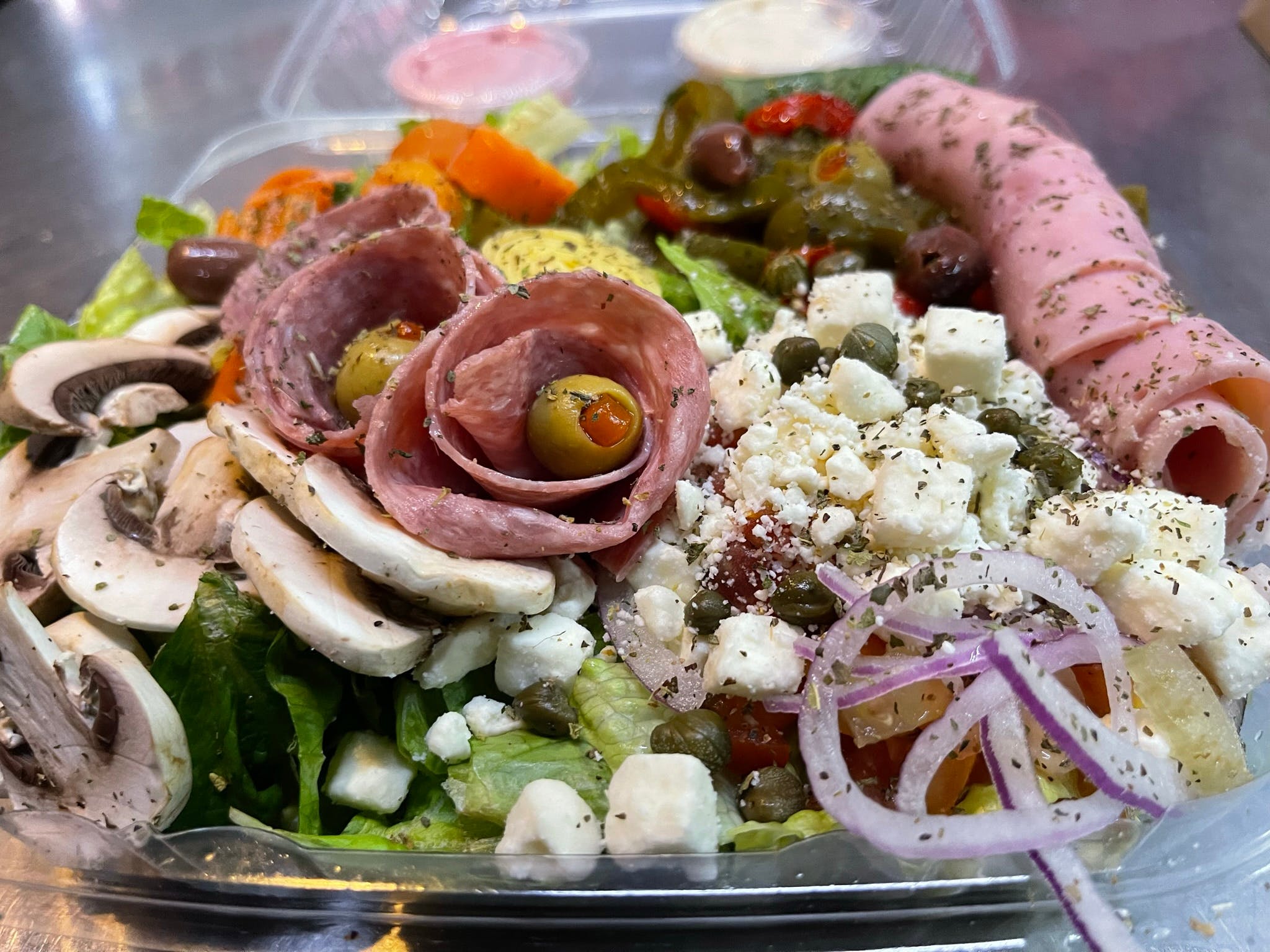 Order Antipasto Salad - Salad food online from Manhattan Chicago Pizza Kendall store, Miami on bringmethat.com