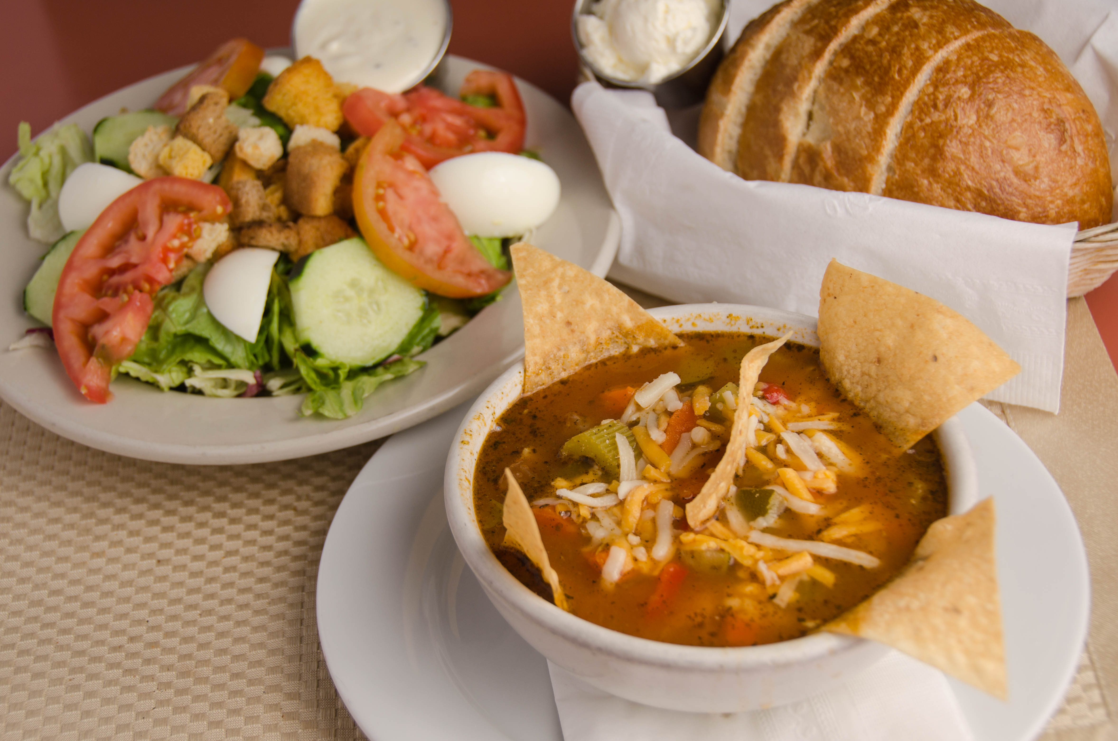 Order Soup and Salad food online from Lulu's Restaurant store, Van Nuys on bringmethat.com