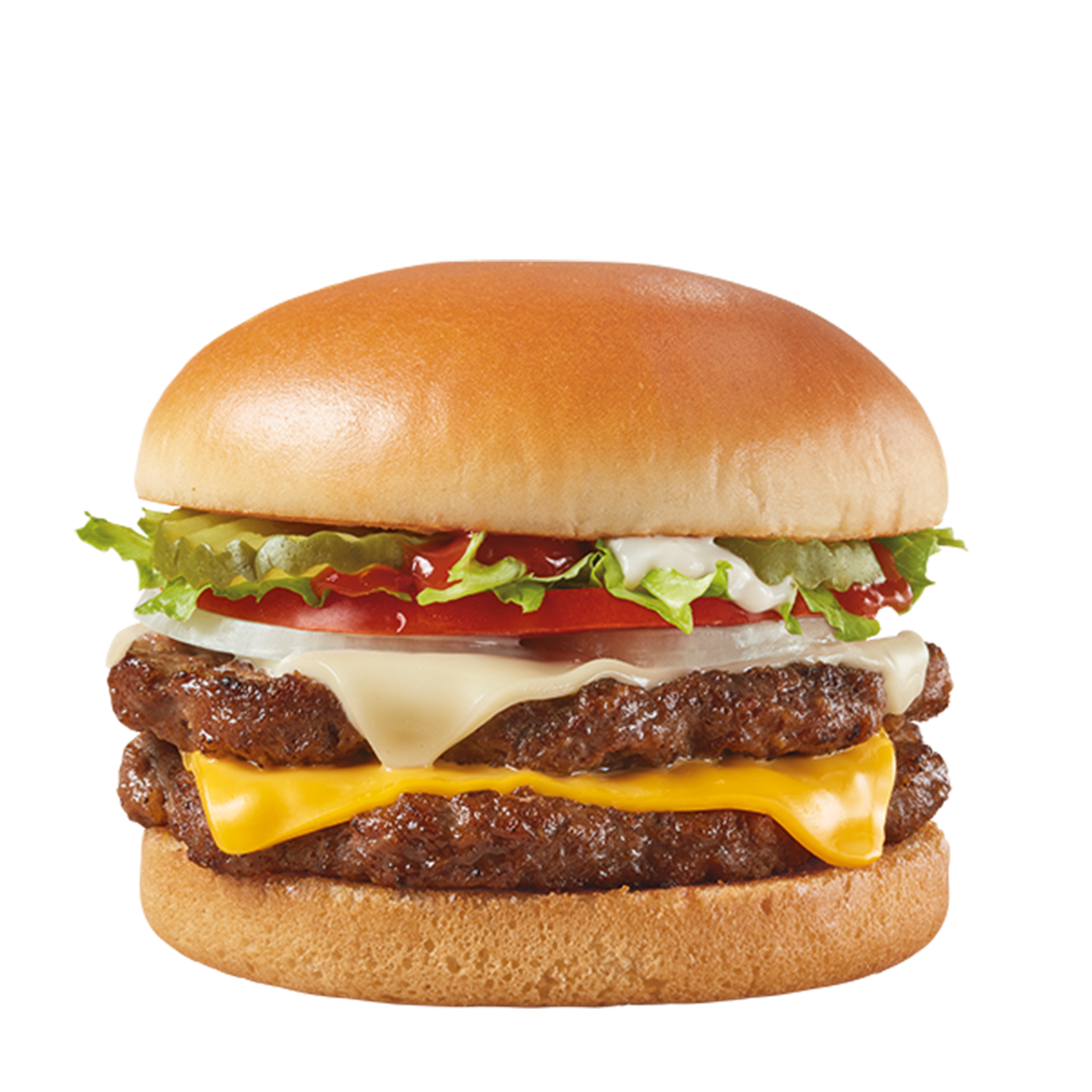 Order Two Cheese Deluxe 1/3 lb.* Signature Stackburger food online from Dairy Queen store, North Olmsted on bringmethat.com