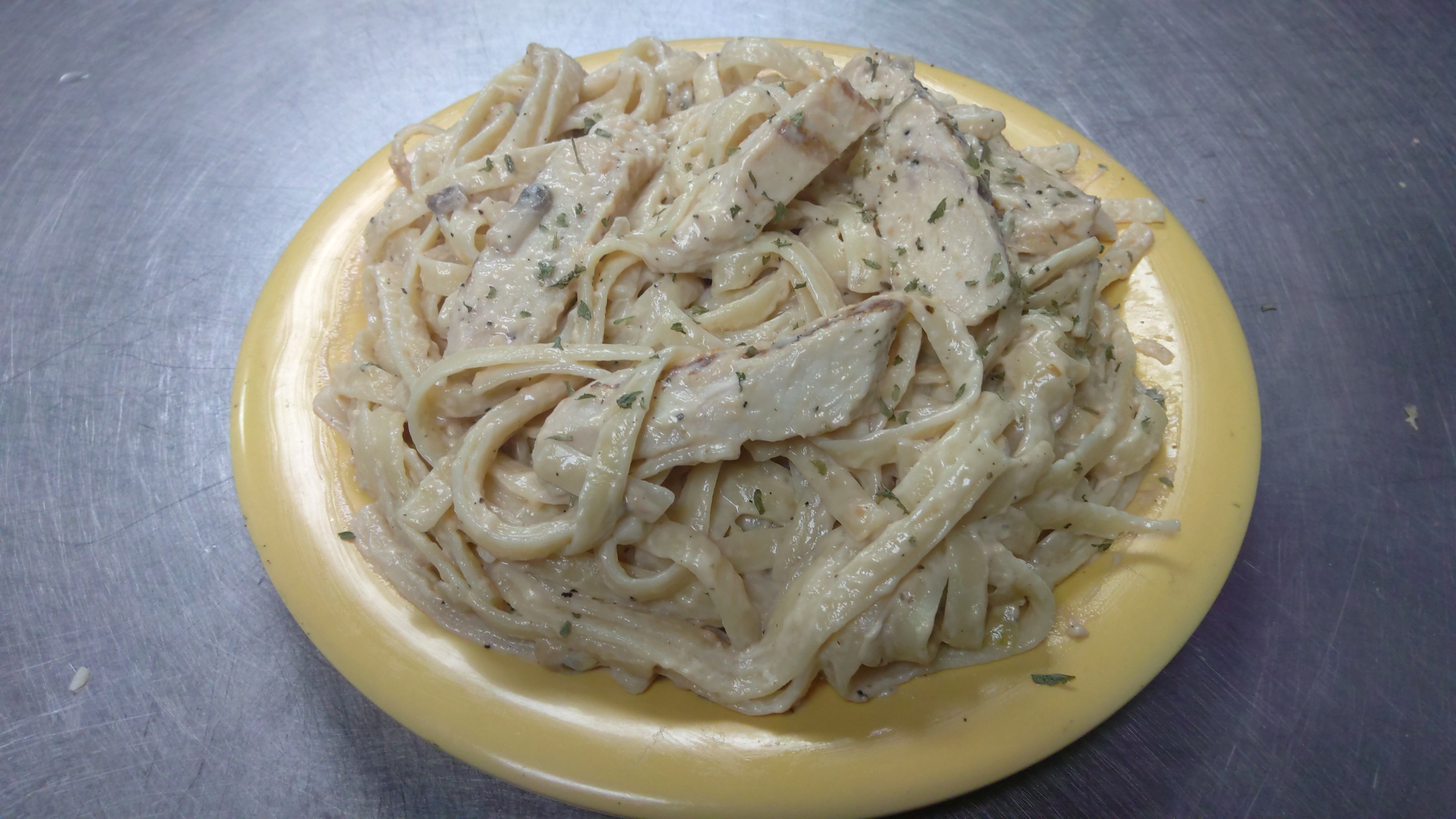 Order Chicken Alfredo w/ Pasta  food online from Africana Cuisine store, Perry Hall on bringmethat.com