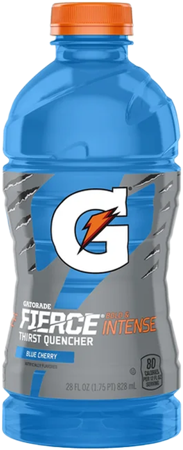 Order Gatorade Fierce Blue Cherry 28oz food online from Extramile store, San Bernardino on bringmethat.com