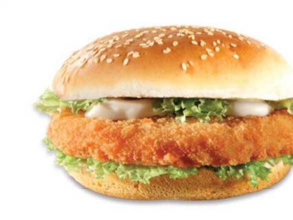 Order Breaded Chicken Burger food online from The Chipper Truck Cafe store, Yonkers on bringmethat.com