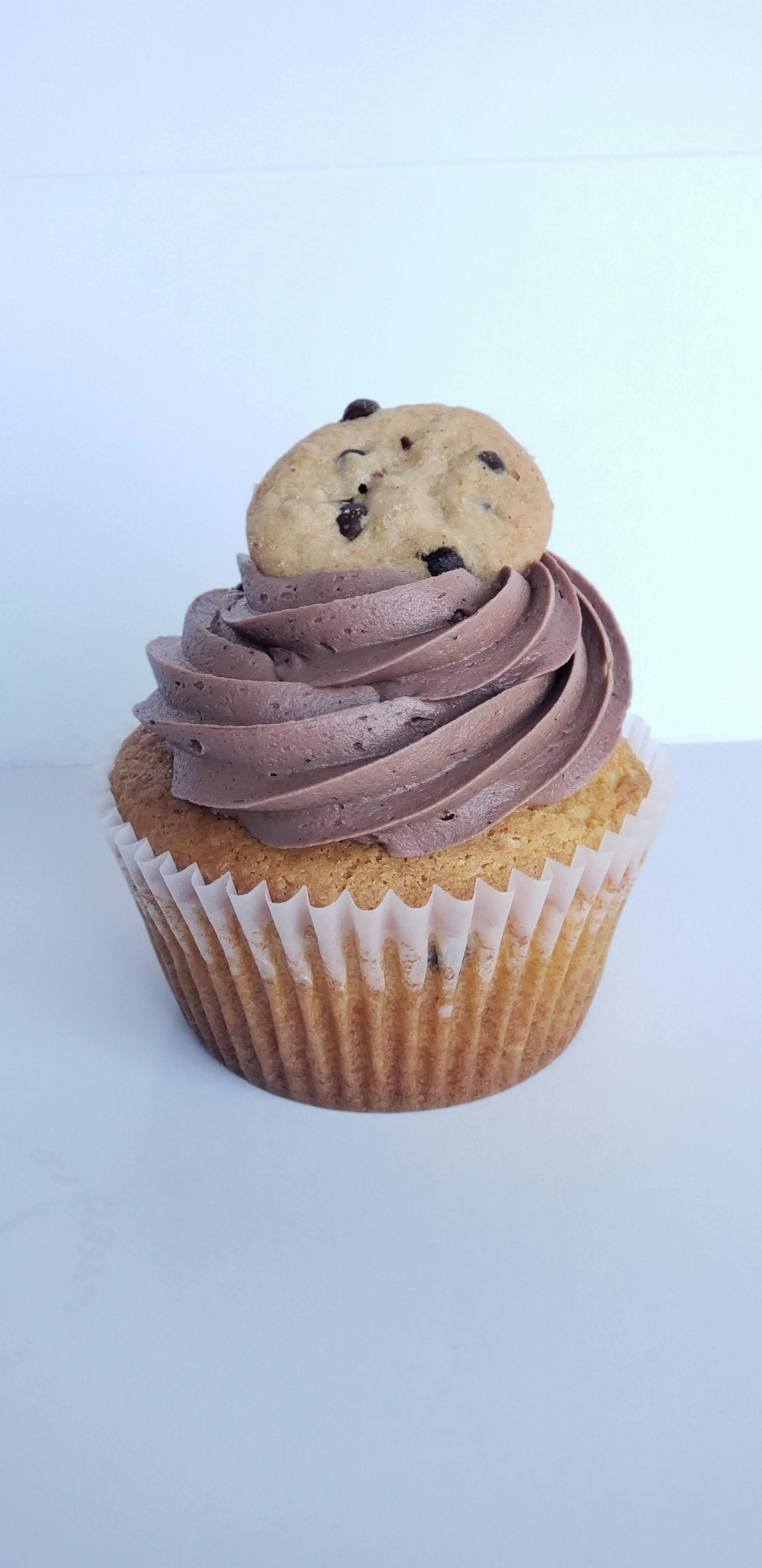 Order Jumbo GIANT Chocolate Chip Cookie Dough food online from The Flying Cupcake Bakery store, Indianapolis on bringmethat.com