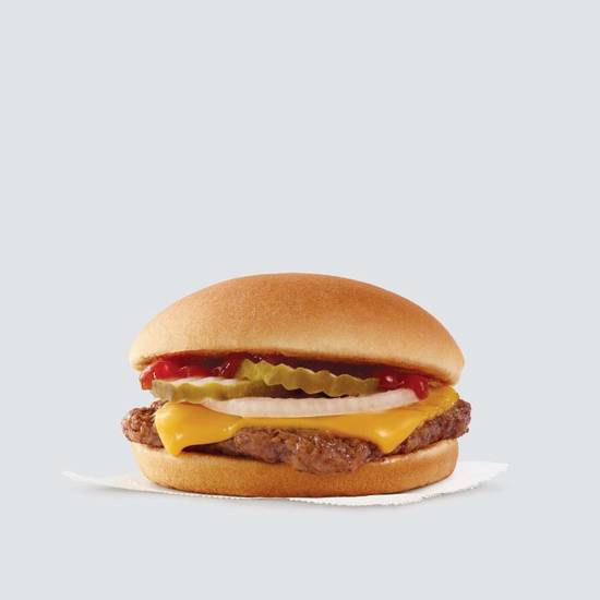 Order Jr. Cheeseburger food online from Wendy store, Gonzales on bringmethat.com