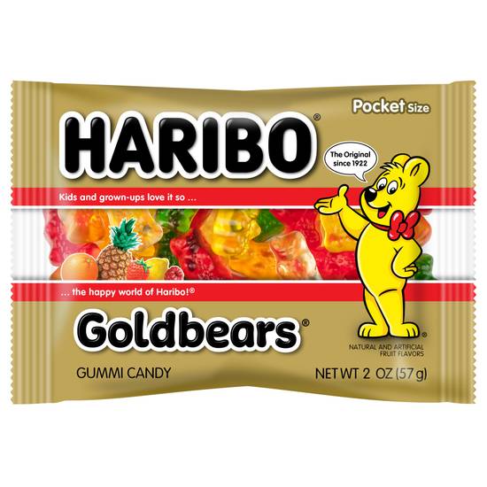 Order Haribo Gold-Bears Gummi Candy (2 oz) food online from Rite Aid store, Yamhill County on bringmethat.com