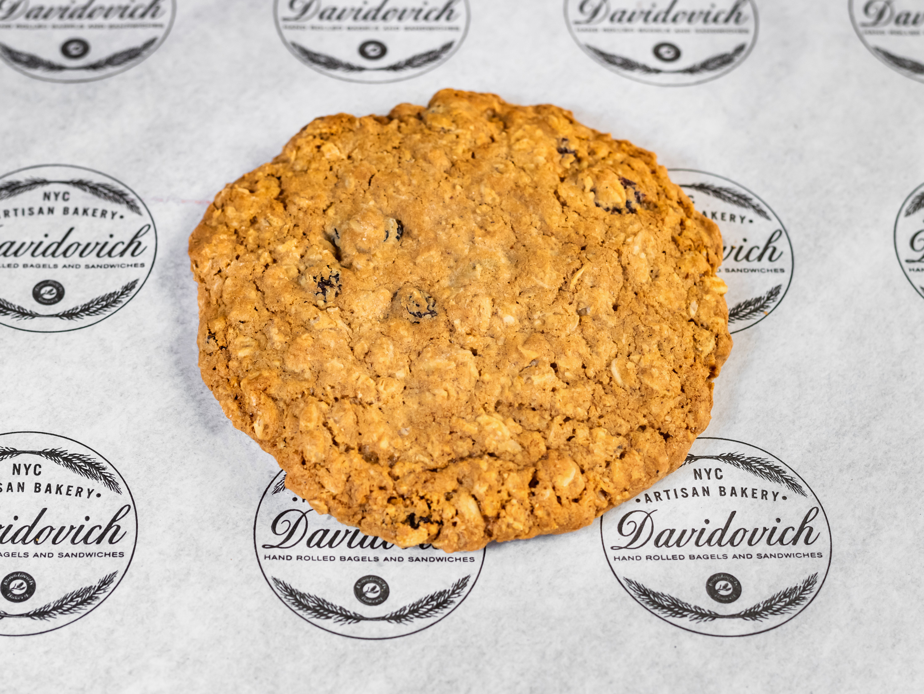 Order Oatmeal raisin Cookie food online from Davidovich bakery catering store, New York on bringmethat.com