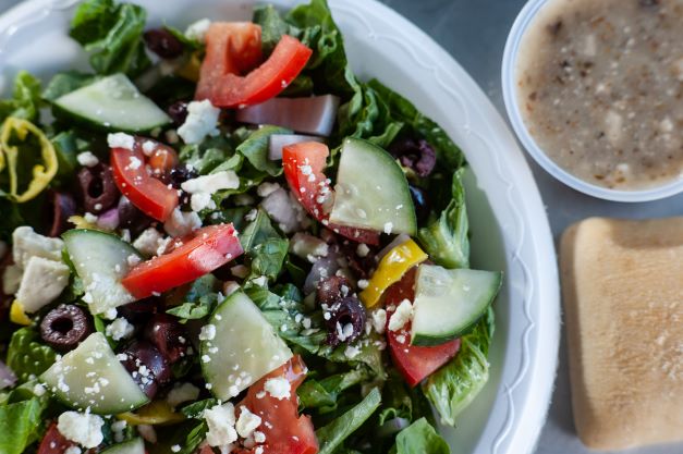 Order Greek Salad food online from Mama Famous Pizza & Heros store, Tucson on bringmethat.com
