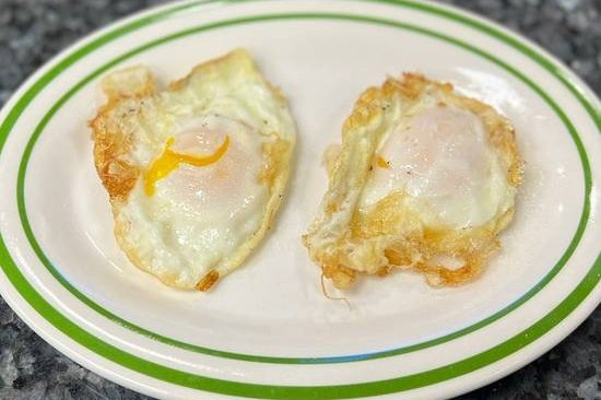 Order Eggs (2) / Huevos Fritos (2) food online from La barca restaurant store, New York on bringmethat.com