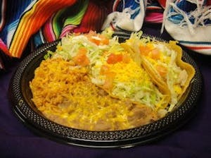 Order Wednesday Chicken Taco Plate food online from Perico Taco & Burritos store, Albuquerque on bringmethat.com