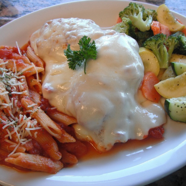 Order Chicken Parmigiana food online from Zorbas Pizza store, Millbrae on bringmethat.com