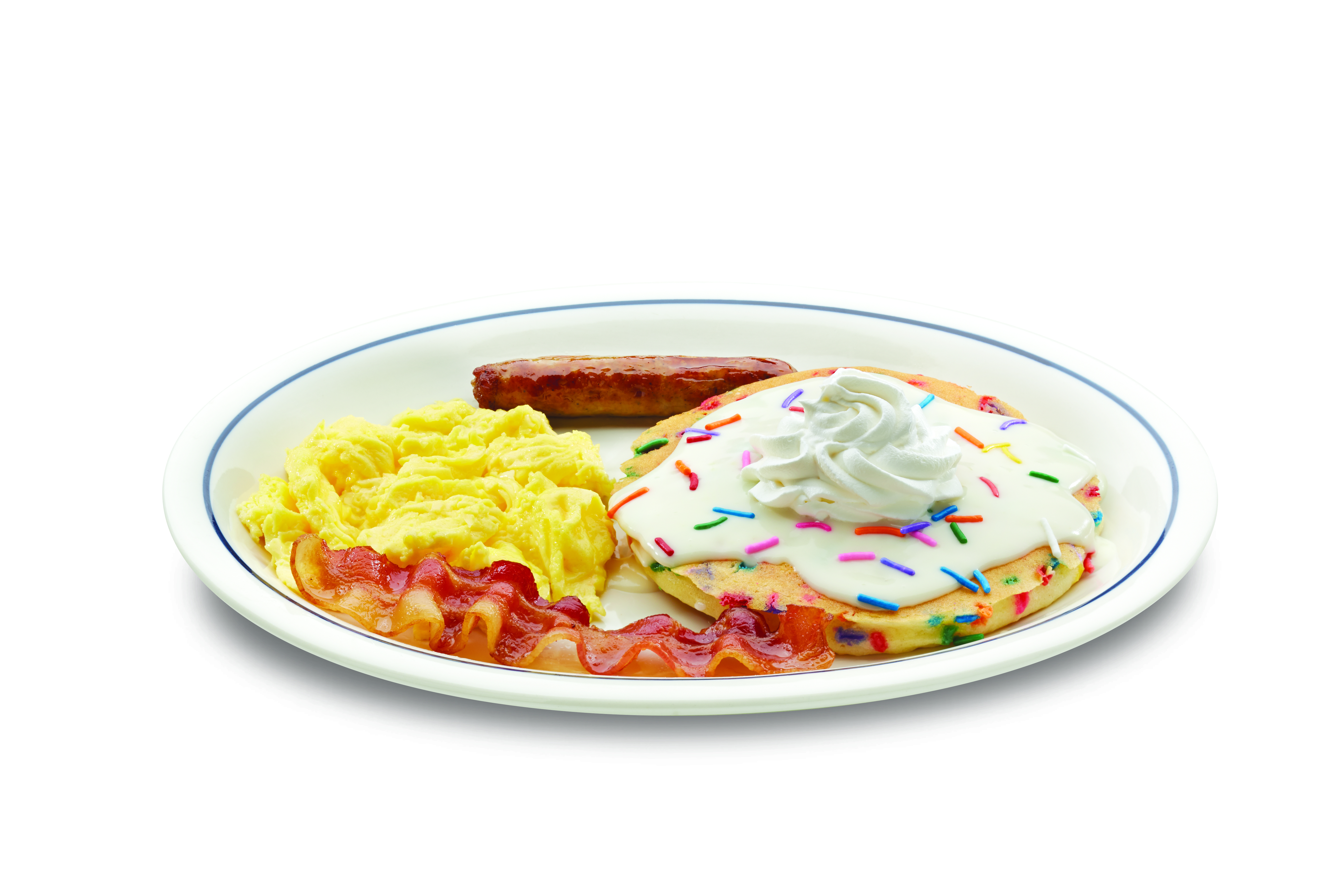 Order Jr. Cupcake Pancake Combo food online from IHOP store, Rochester on bringmethat.com