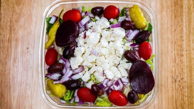 Order Greek Salad (party Size) food online from Jets Pizza store, Dearborn on bringmethat.com