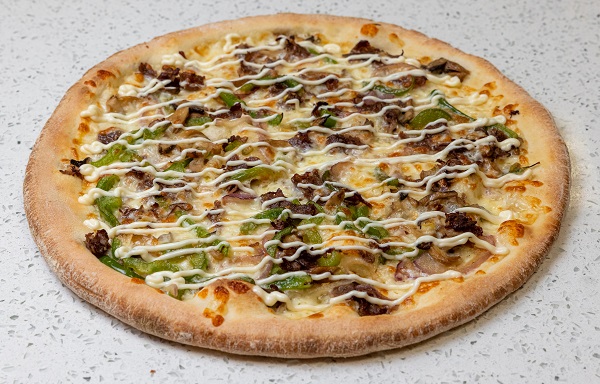 Order Philly Cheese Steak Pizza food online from Stumptown Cuisine store, Portland on bringmethat.com