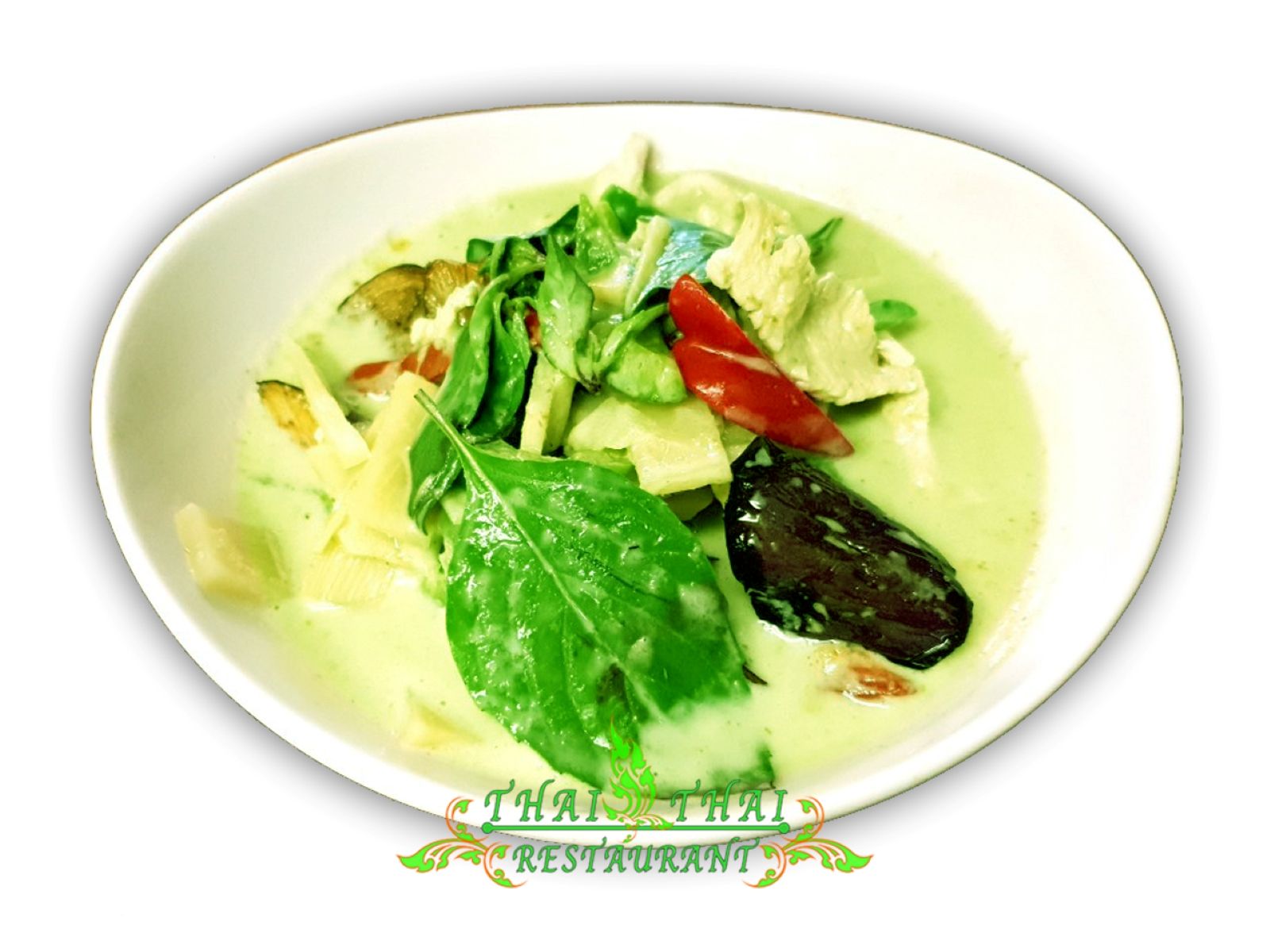 Order C1. Green Curry food online from Thai Thai Restaurant store, Fallbrook on bringmethat.com