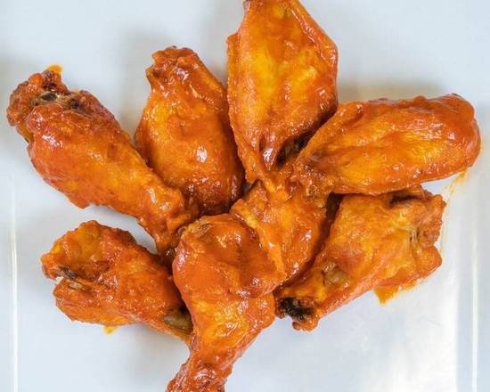 Order CHICKEN WINGS (8 pcs) food online from The Texas Ranger store, Freeport on bringmethat.com