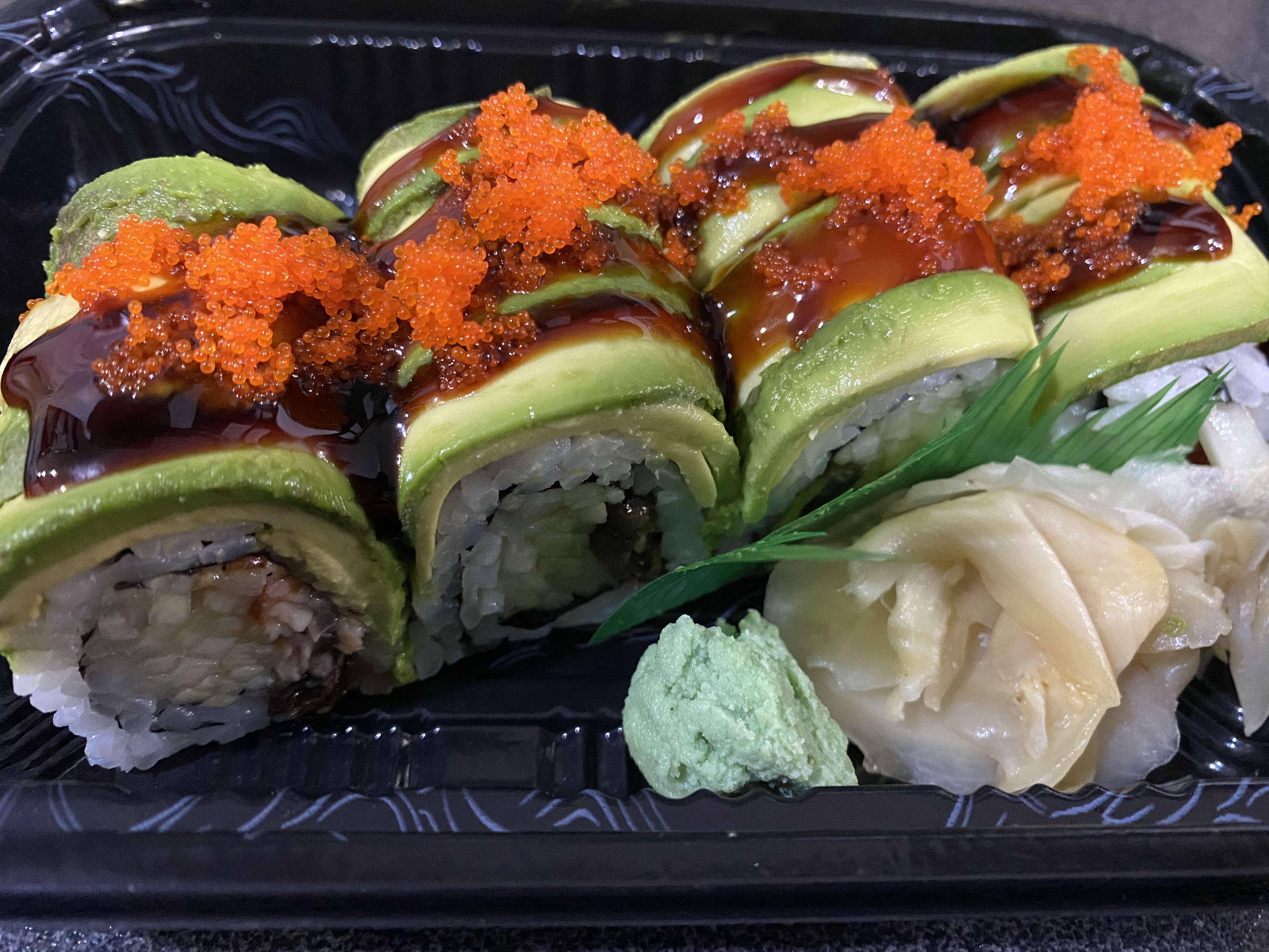 Order Green Dragon Roll food online from Bayard Sushi store, New York on bringmethat.com