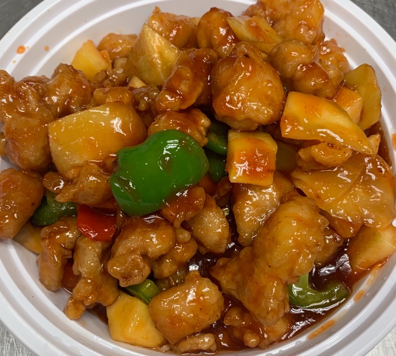 Order 16. Mango Chicken food online from Chen's Yummy House store, Dumont on bringmethat.com