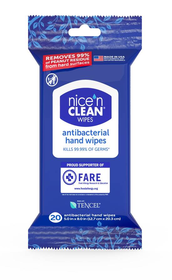 Order Nice 'N Clean Antibacterial Hand Wipes, Travel Pack food online from CVS store, INGLEWOOD on bringmethat.com
