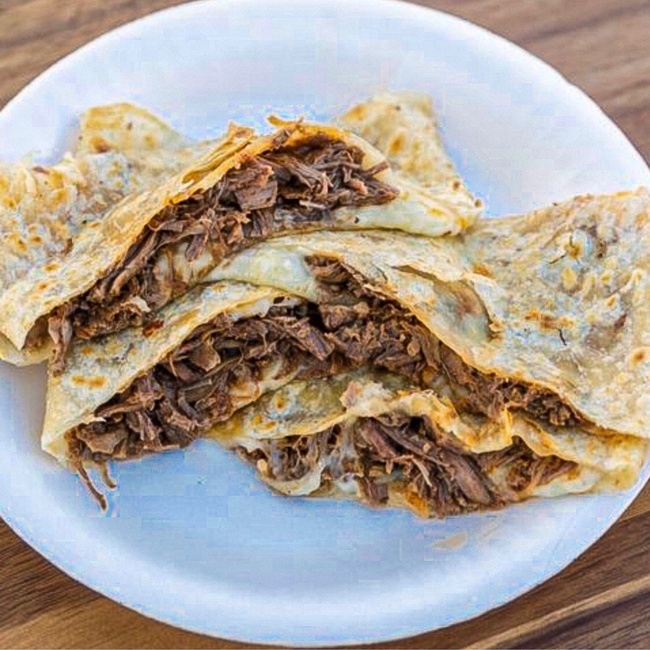Order Quesadilla Birria food online from Pepe Red Tacos store, Harbor City on bringmethat.com