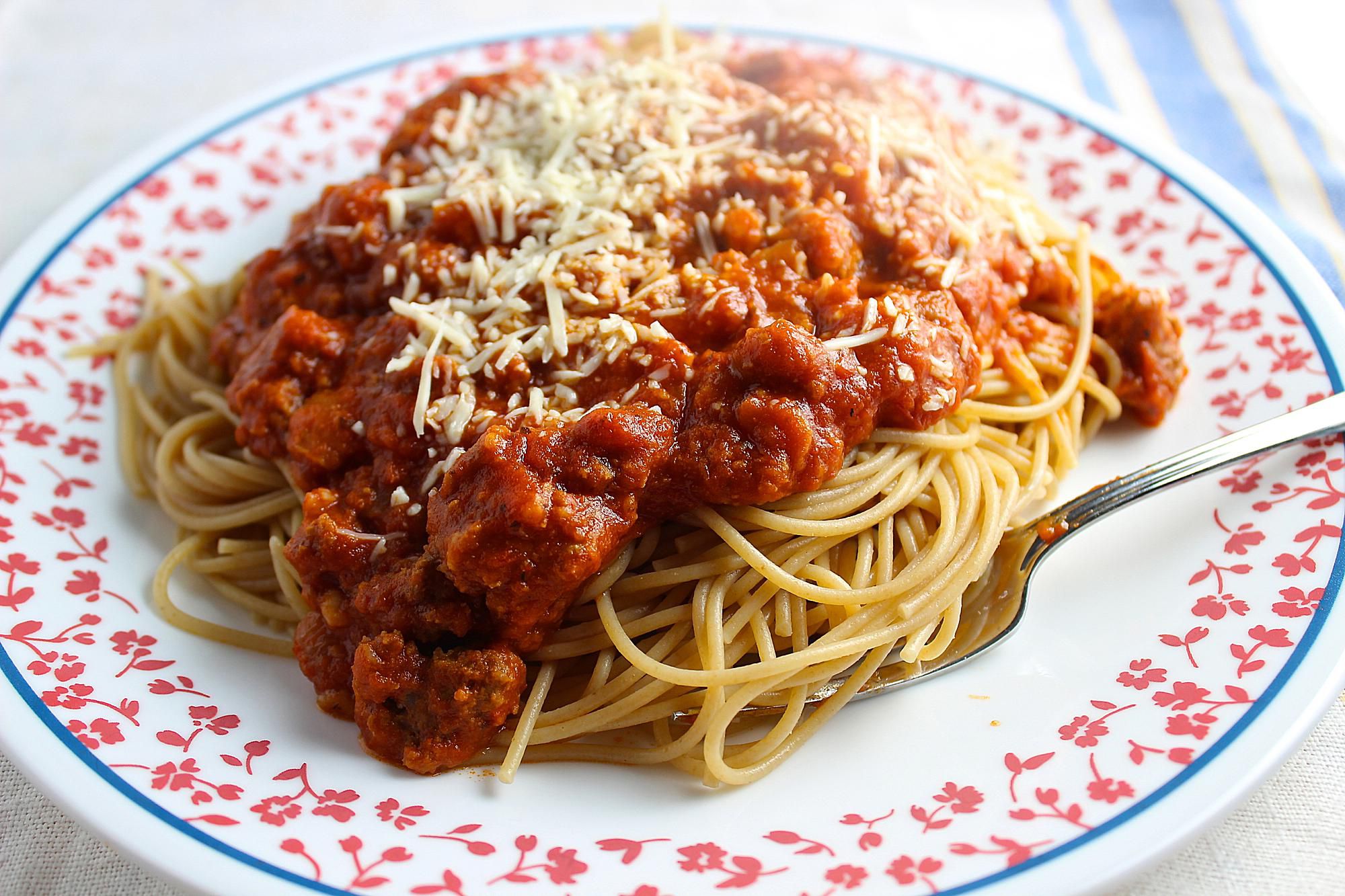 Order Spaghetti with Sauce food online from America's Best Wings store, Richmond on bringmethat.com