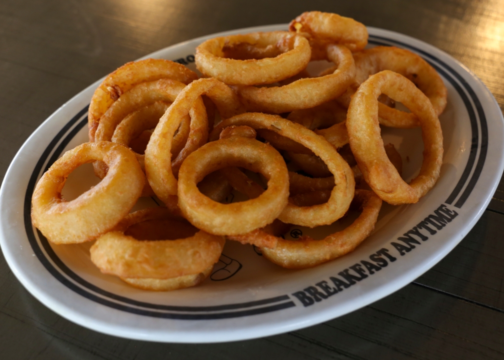 Order Onion Ring Large food online from Famous Gyro George store, Maple Heights on bringmethat.com