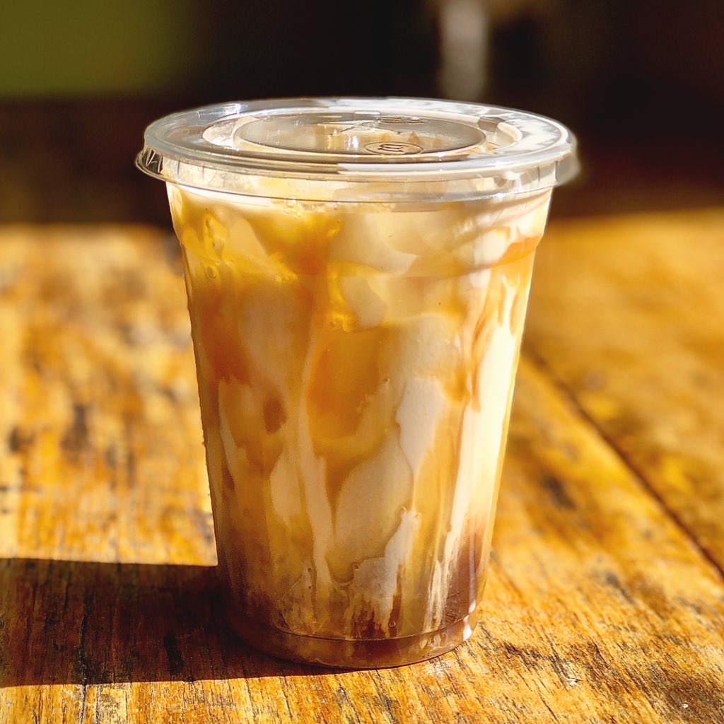 Order 16 oz. Iced Caramel Macchiato food online from The Cookery store, Nashville on bringmethat.com