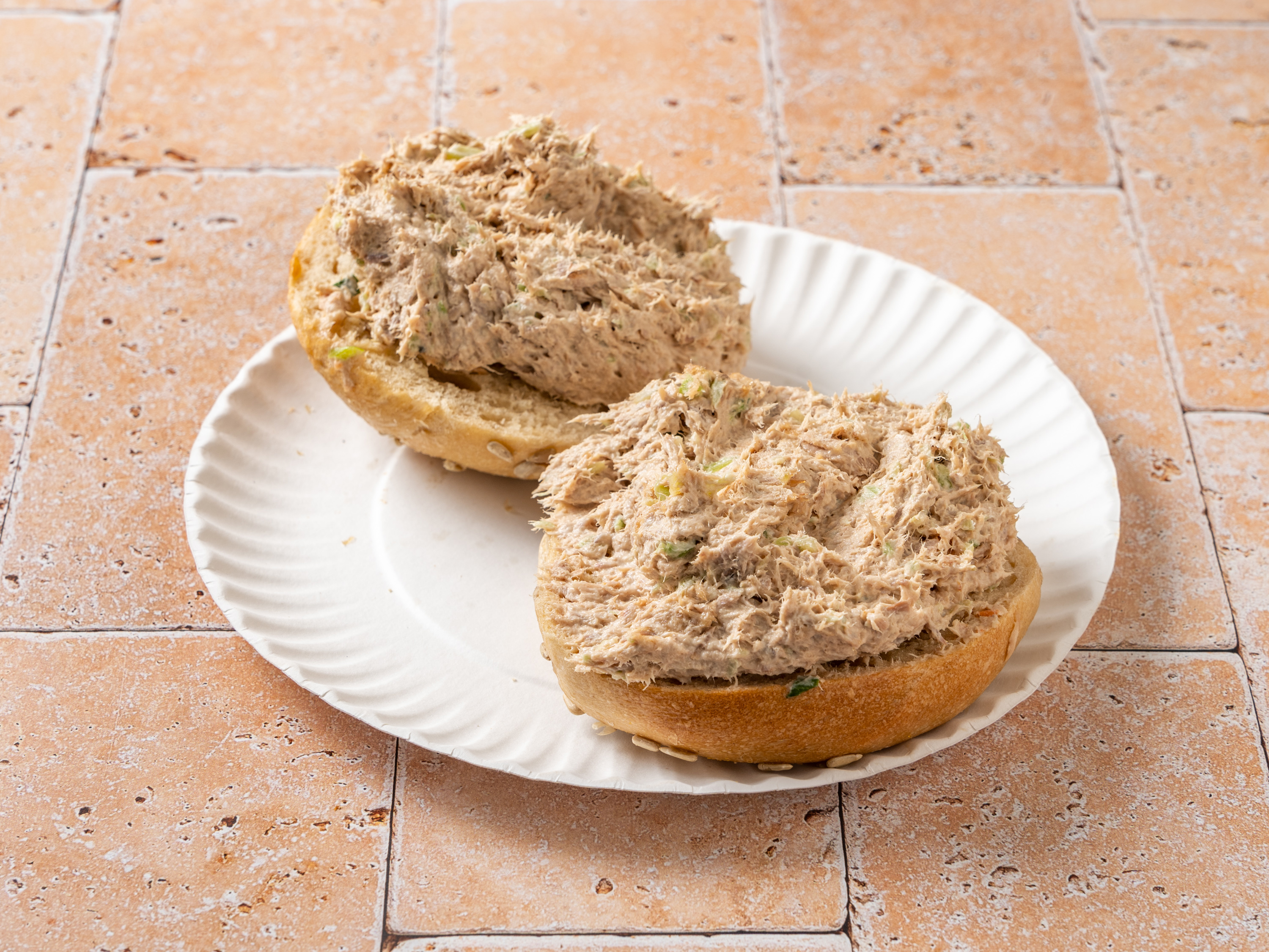 Order Tuna Salad Sandwich on Bagel food online from Forest Hills Bagels store, Forest Hills on bringmethat.com